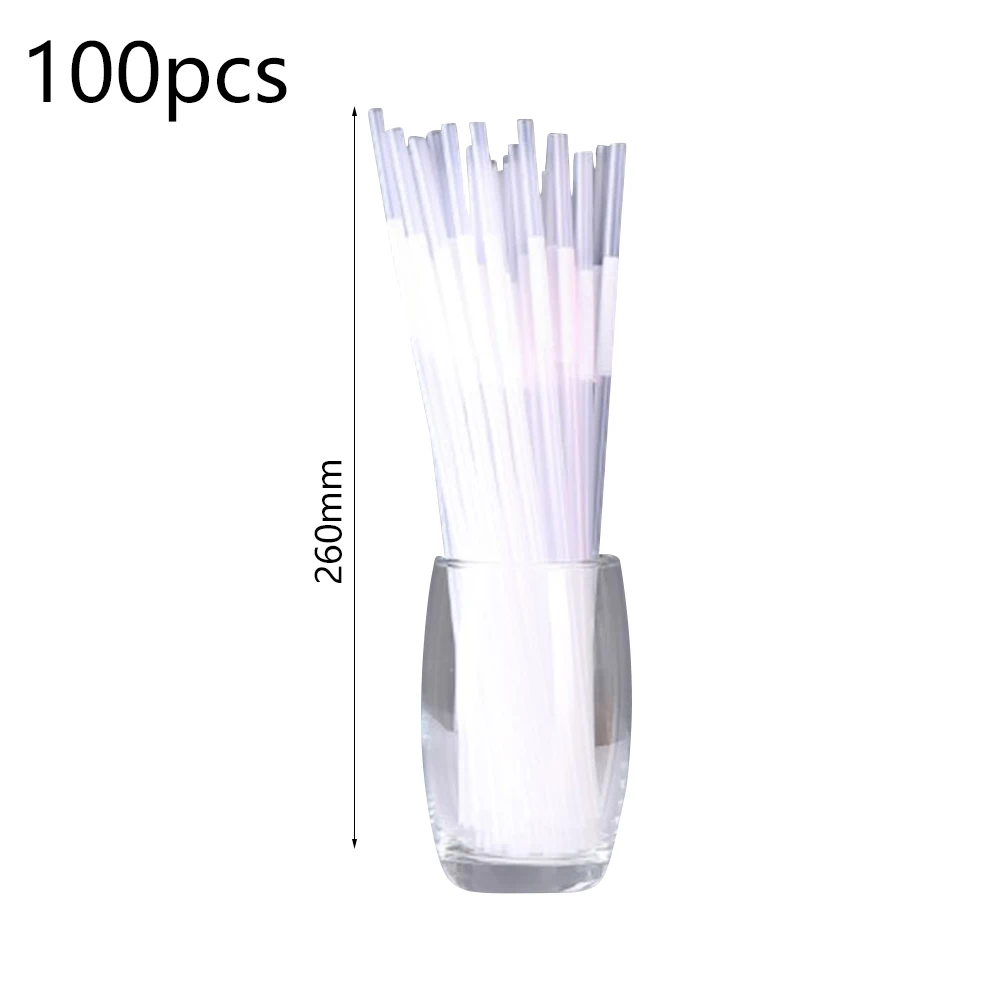 

100pcs Drinking Straws Set Flexible Bendy Plastic Disposable Cocktail Drinking Straws Wedding Party Supplies Kitchen Accessories