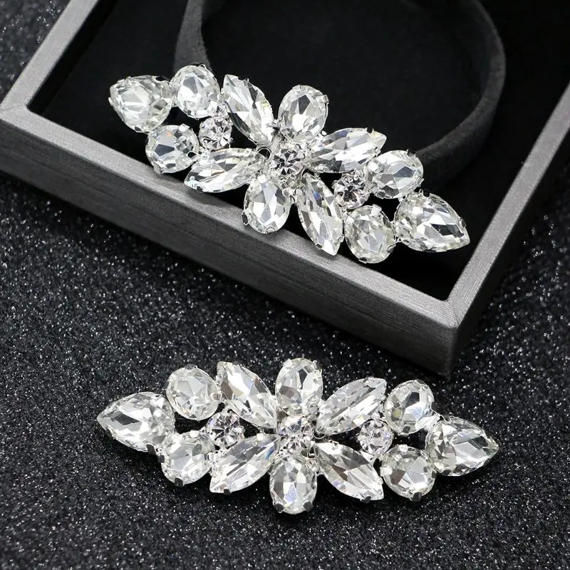 2 шт. Обувь на высоком каблуке Женская обувь Украшение Свадебная с пряжкой Стразы