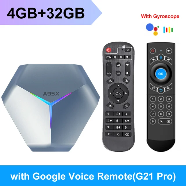  Андроид ТВ-бокс VONTAR A95X F4 RGB 4/32 на базе Amlogic S905X4