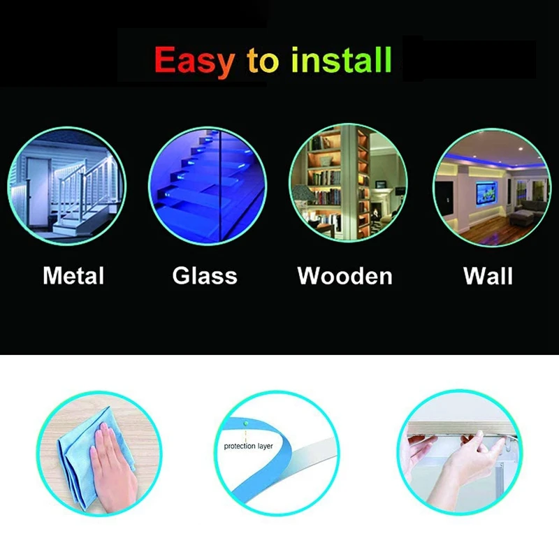 

15M Led Strip Lights with 44 Keys Controller Flexible Color Changing RGB Light Strips for Party DIY Decoration