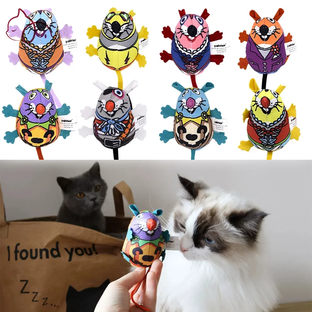 

Кошачья мята игрушечная Мышка для кошки для игрушки для кошек интерактивные Аксессуары для кошек писк кошка игрушка кошки продукты для пит...