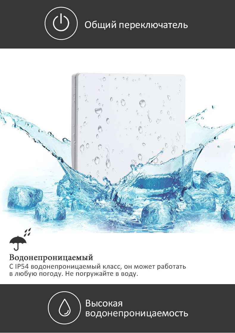 Smernit беспроводной переключатель 220 В Smart настенный Wi-Fi адаптер дистанционное управление свет Настенные переключатели водонепроница