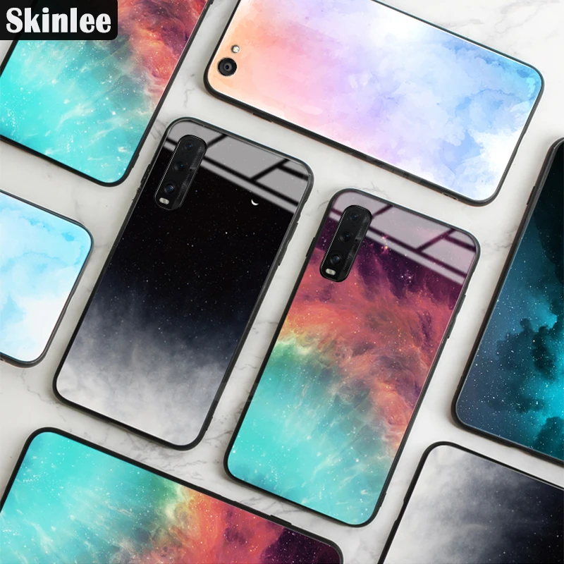 Чехол для телефона Skinlee OPPO Find X2 Pro чехол из закаленного стекла с дизайном