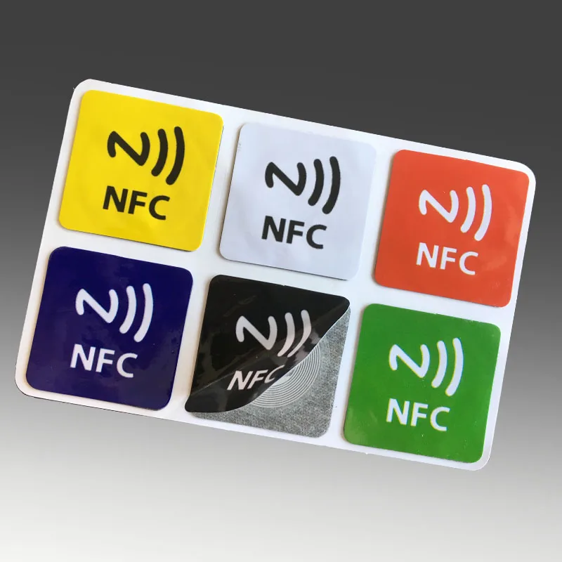 6 шт./лот NTAG213, NFC метки RFID клейкая этикетка наклейка, совместима со всеми продуктами nfc