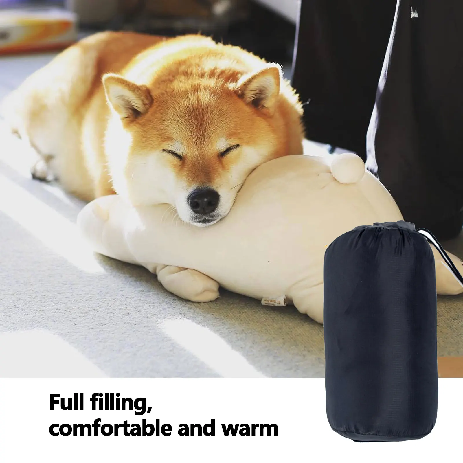 

Pet Dog Warm Sleeping Bag Outdoor Travel Camping Dog Bed Pad Blanket Foldable Comfortable Cushion with Oxford Storage Bag