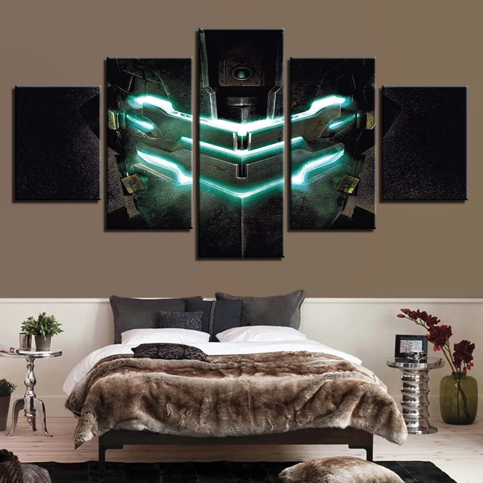 

No Framed Canvas 5Pcs Dead Space Game Wall Art Posters Pictures Home Decor Paintings for Kids Living Room Decorations