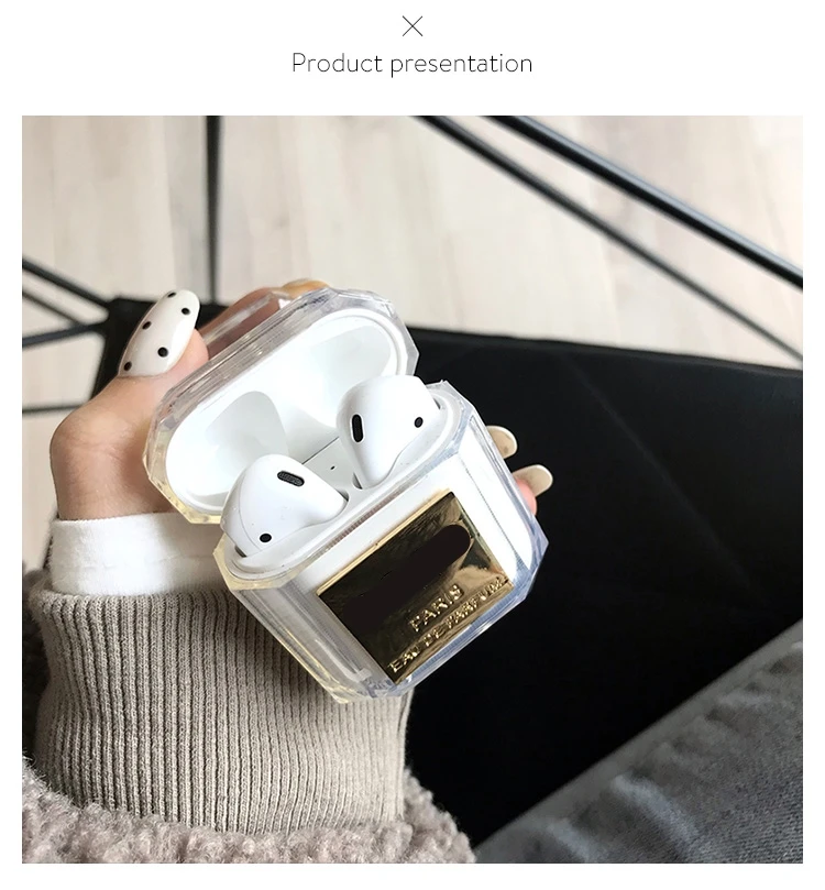Силиконовый чехол в виде флакона духов для airpods, защитный чехол для наушников, Bluetooth, беспроводной Чехол для наушников, чехол для зарядки