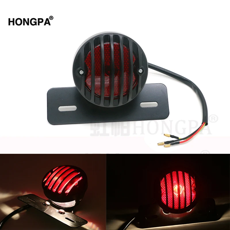 12В Ретро мотоциклетный задний фонарь стоп сигнал ходовой свет Cruiser Chopper Dirt Bike Cafe
