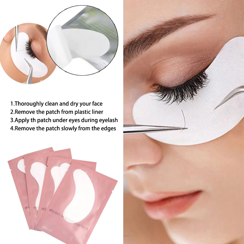 Новые безворсовые подушечки для ресниц под глазами от New Korea.