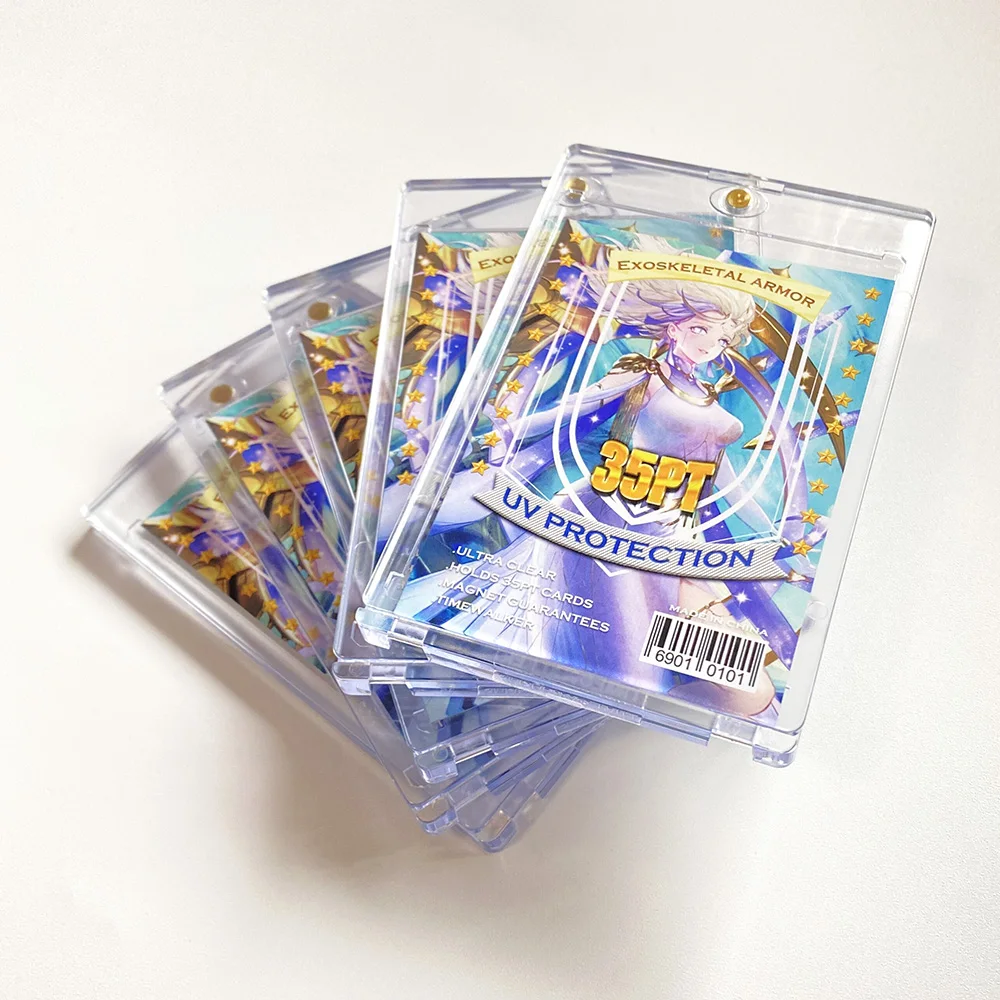 

5 Pieces/Pack Original TW Cards Bricks Black Border Football Cards Holder Trading Card Brick Protector For MTG/TCG/PKM/YGO