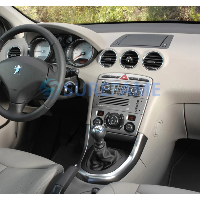 Двойная Din Автомобильная радиопанель для Peugeot 308 2007 2013 408 2011 + DVD стерео Fascia Facia Dash Kit