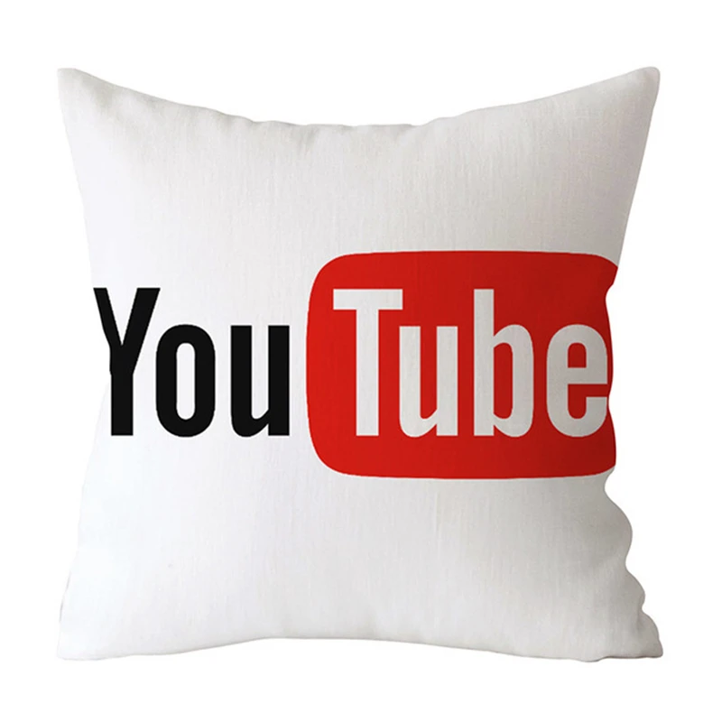 Чехол для подушки 45x45 см новый супер мягкий чехол дивана Youtube Facebook Ins Полиэстер