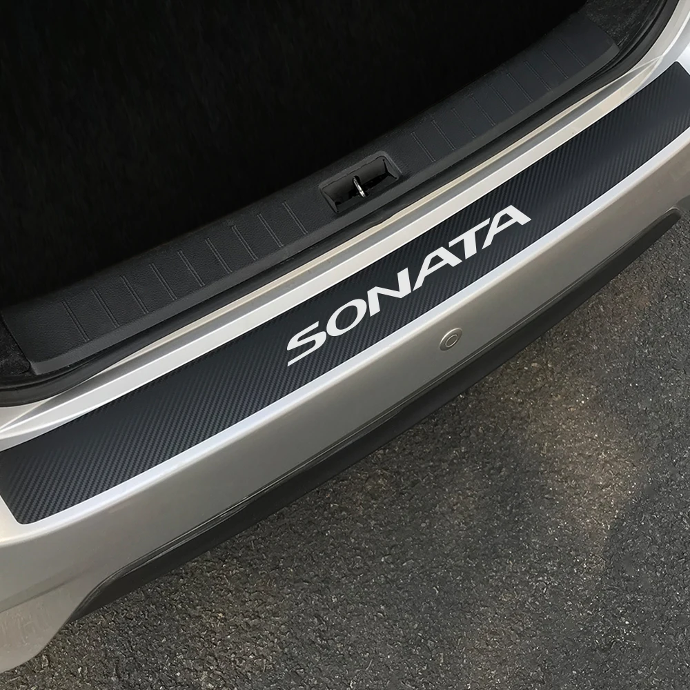 Защитные наклейки на багажник автомобиля для Hyundai Sonata защитная пластина заднего