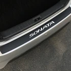 Защитные наклейки на багажник автомобиля для Hyundai Sonata, защитная пластина для заднего бампера автомобиля, аксессуары для украшения из углеродного волокна