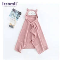 ircomll pajamas for children toddle baby bathrobe blanket supper soft hooded cloak childrens bath for girl boy