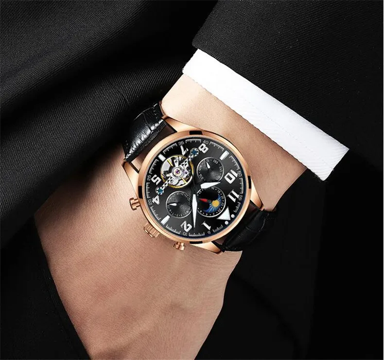 AILANG Tourbillon часы мужские модные автоматические мужские s часы лучший бренд класса люкс повседневные из нержавеющей стали водонепроницаемые механические часы мужские
