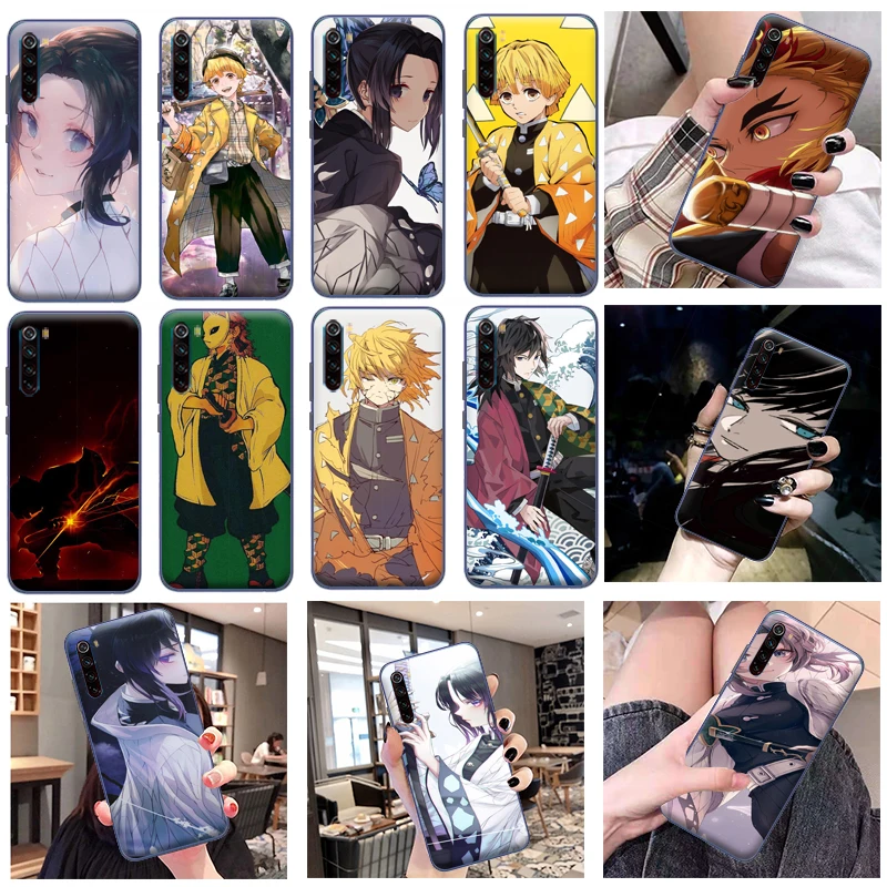 

Demon Slayer Kimetsu No Yaiba Kamado Nezuko Kamado Tanjirou Phone Case For Xiaomi Redmi Note 8 Pro 8T 2021 Soft Cover Cases