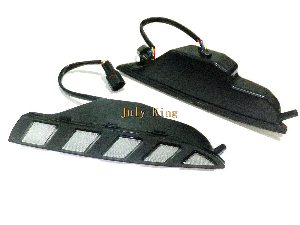 July King светодиодный чехол для дневных ходовых огней для VW scirocco 2008-14, Белый DRL+ Ice Blue Night DRL+ желтый стример поворотников