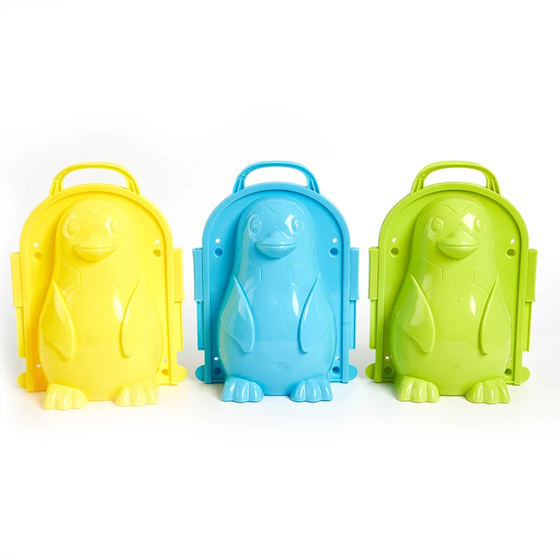 

3D Penguin Snowball Maker Clip Children Outdoor Plastic Winter Snow Sand Mold Tool For Snowball Fight Outdoor Fun Sports Toys