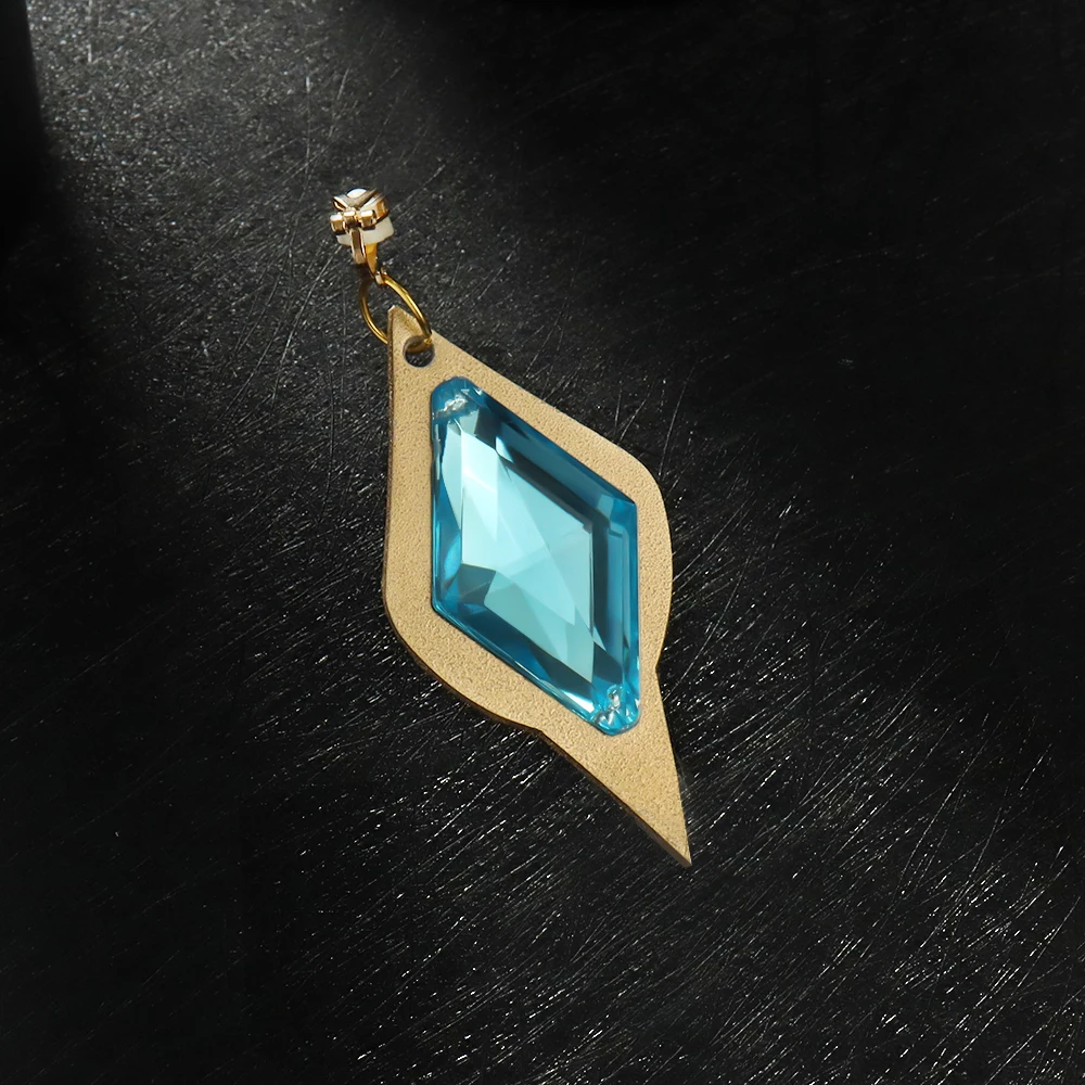 

Anime Genshin Impact Cosplay Earring Clips Zhongli Tartaglia Kaeya Realistic Model Fashion Jewelry Fans Collection Costume Props