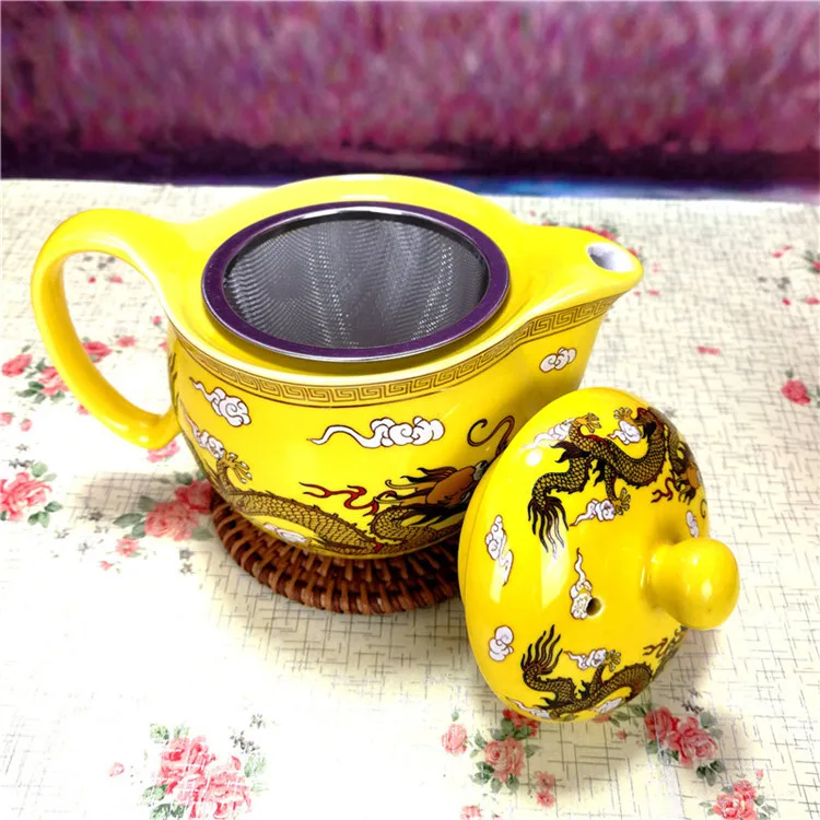Китайский керамический чайный сервиз фарфоровая чайная чашка кунг-фу чайник с