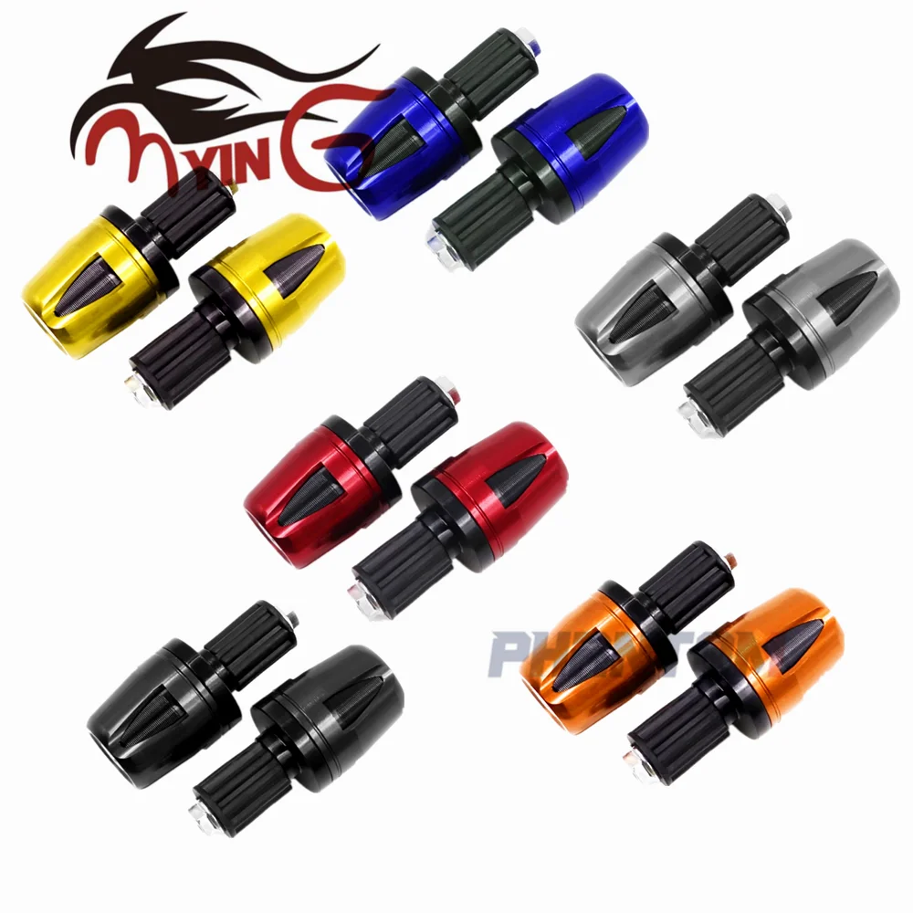 

7/8" 22mm Aluminum Motorcycle Handlebar Grip End Plug Handle Bar End Cap For Suzuki GSXR 600 750 1000 600 750 1000