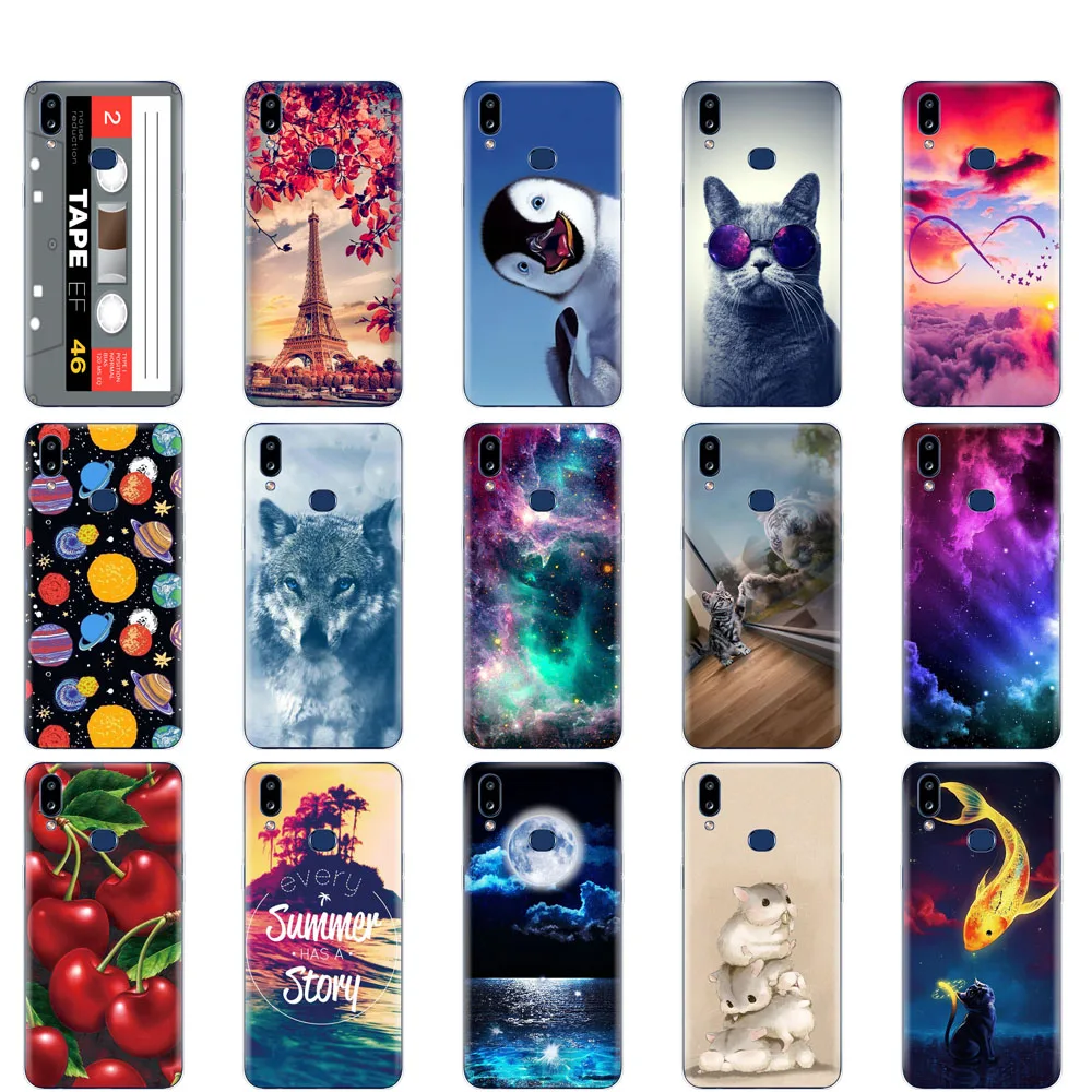 Case For Samsung A10S cover Soft Silicon coque on Galaxy GalaxyA10S A 10S A107F bumper copas cute cat dog | Мобильные телефоны и