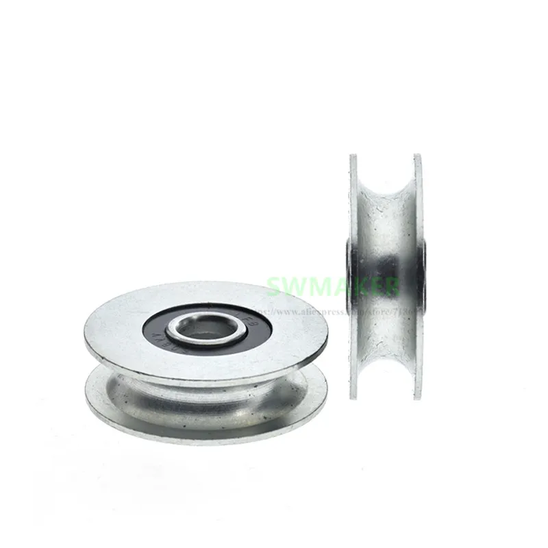 10pcs 8*36*10.4mm U-groove bearing pulley iron galvanized R4 wire rope / guide wheel non-standard rolling | Компьютеры и офис