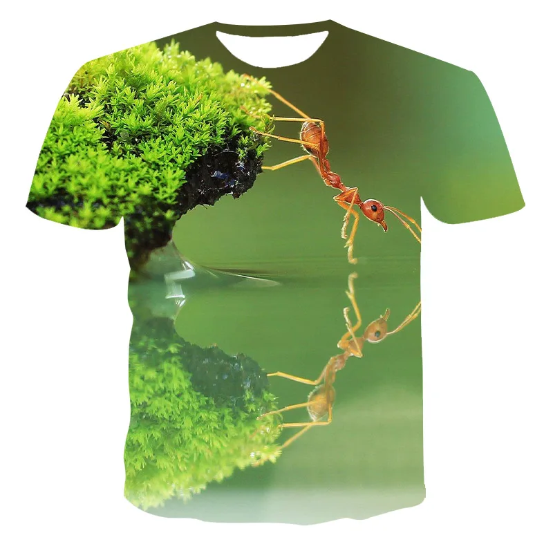 

2021 Hot Sale Summer Men And Women 3D Printing T-Shirt Animal Ant Pattern O-Neck Cute Comfortable Casual Sports 3DT Shirt XXS-6X