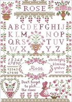 magazine pink rose garden counted cross stitch 11ct 14ct 18ct diy cross stitch kits embroidery needlework sets