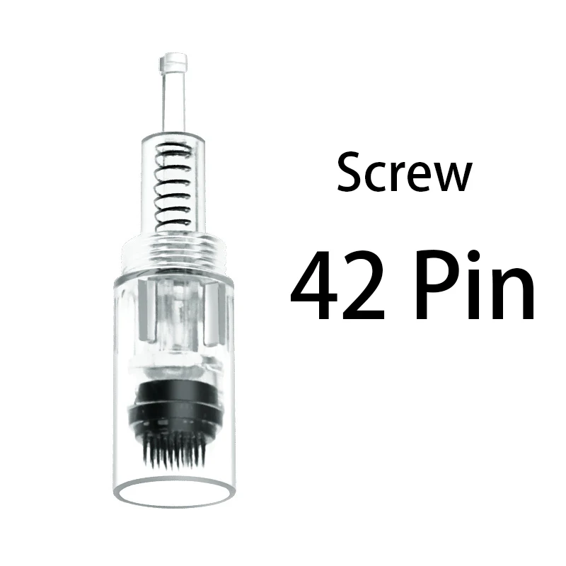 20pcs screw 42Pin 7 цветов светодиодный светильник bb крем свечение машина для дермы белый бустер стартовый набор нано иглы с эффективным осветлением анти-старения - Color: 20pcs screw 42Pin
