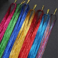 16 colors tinsel hair dazzle glitter extensions sparkling shiny hair flairs extensions silk fairy cute accessories headband