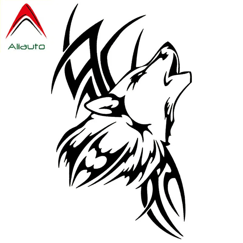 Виниловые наклейки Aliauto с волком виниловые Стикеры татуировками для мотоциклов и