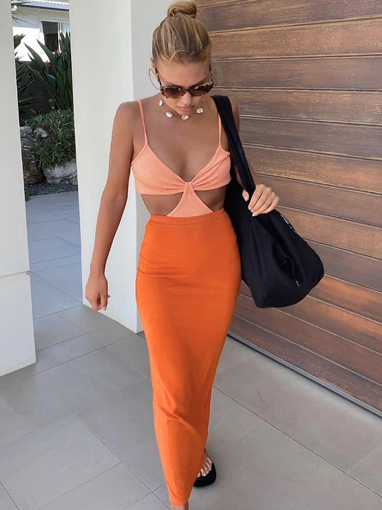 Платье-миди женское на тонких бретельках, пикантное праздничное нарядное в стиле пэчворк, одежда для клуба, вечеринки, дня рождения, без рук...