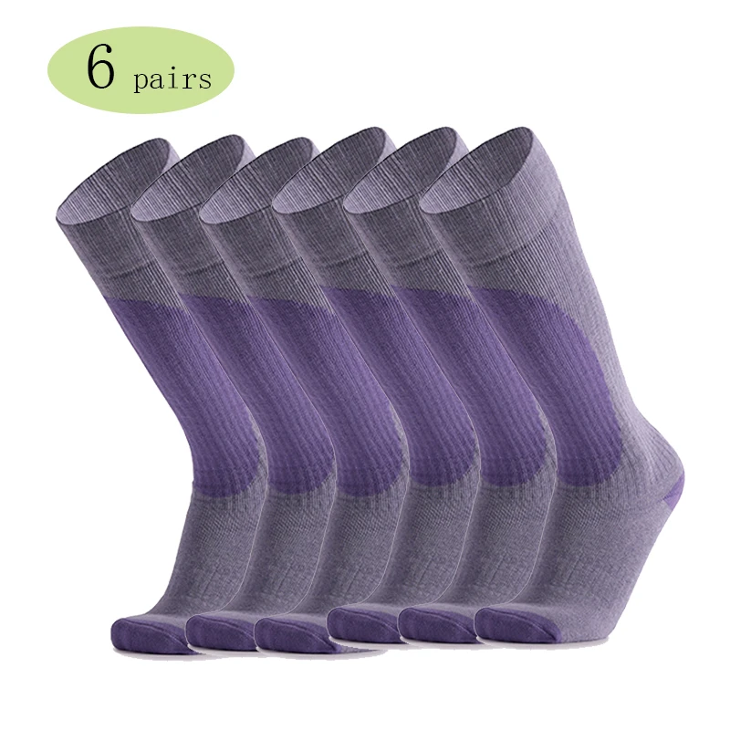 Мужские лыжные носки для взрослых 6 пар толстые хлопковые сохраняют тепло