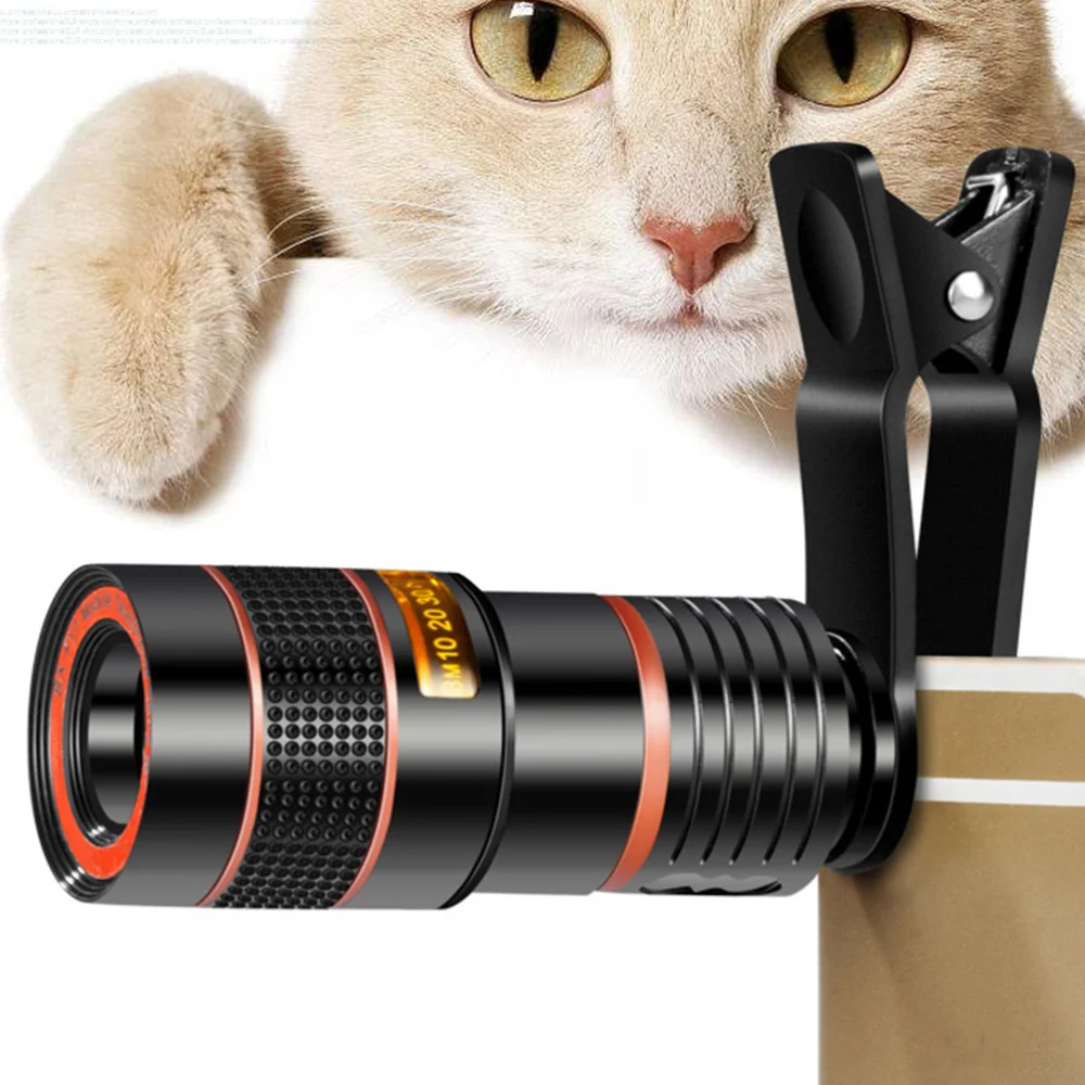 

8X Universal Monocular Zoom Optical Cell Phone Lens Observing Survey Telephoto Lens for Smartphone