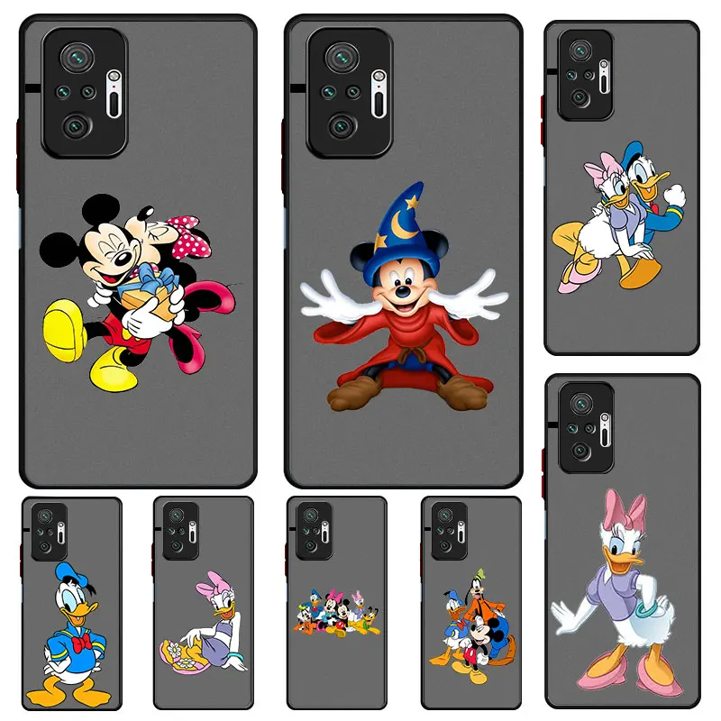 

Shockproof Matte Case For Xiaomi Redmi Note 11 8 10 Pro 5G 9S 9 8T Ultra-thin Cover Disney Mickey Mouse And Dumbo