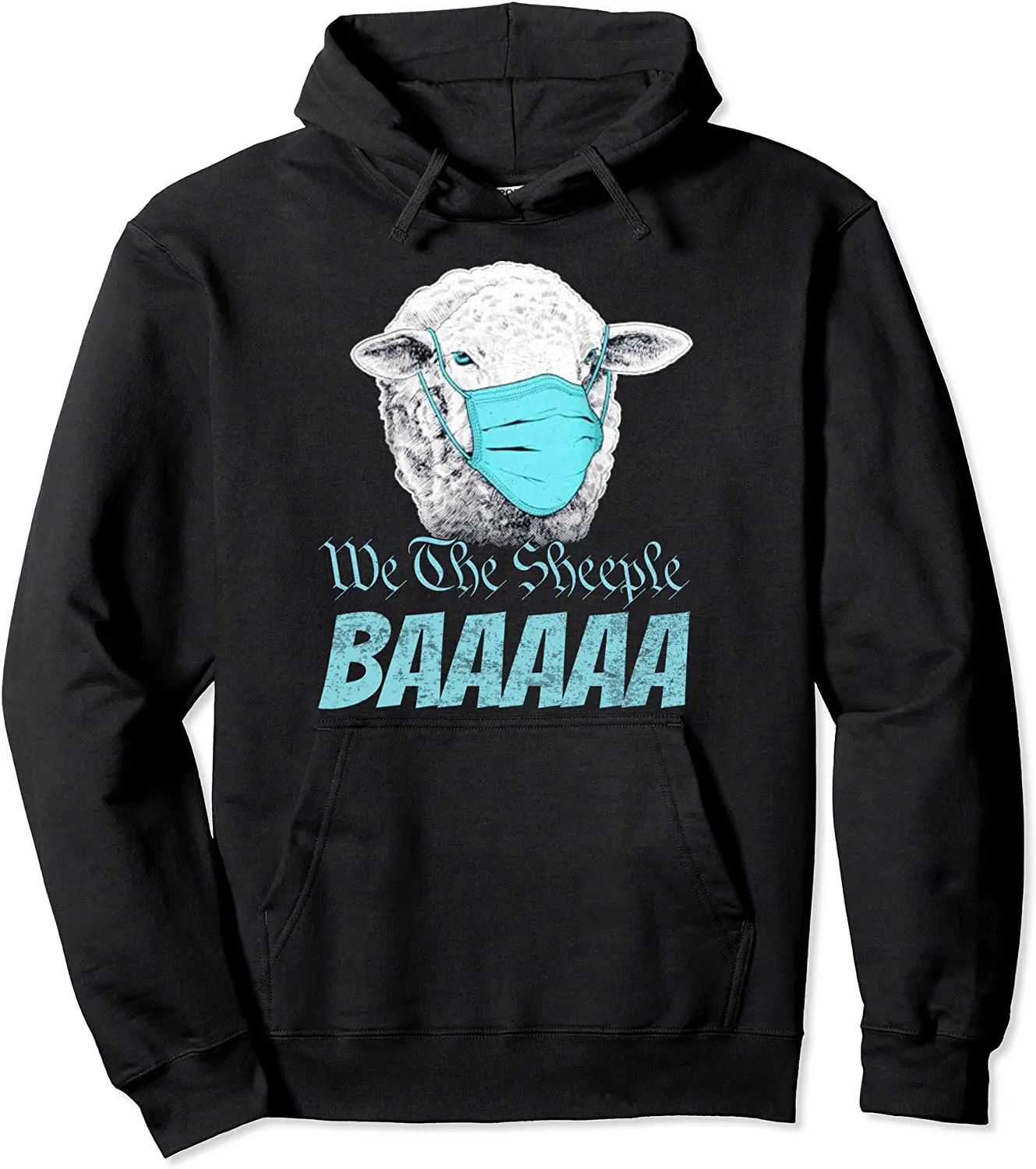 

We the Sheeple смешная хорошая маленькая овечка носить их маску пуловер Толстовка