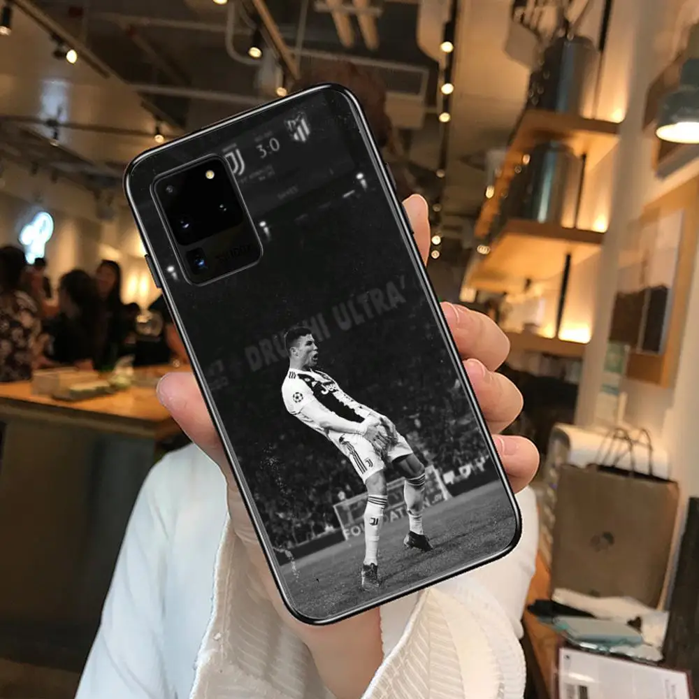 

Football superstar ronaldo lione mess Phone cover hull For SamSung Galaxy S 6 7 8 9 10 20 21 Plus Edge E note 5G Lite Ultra bl