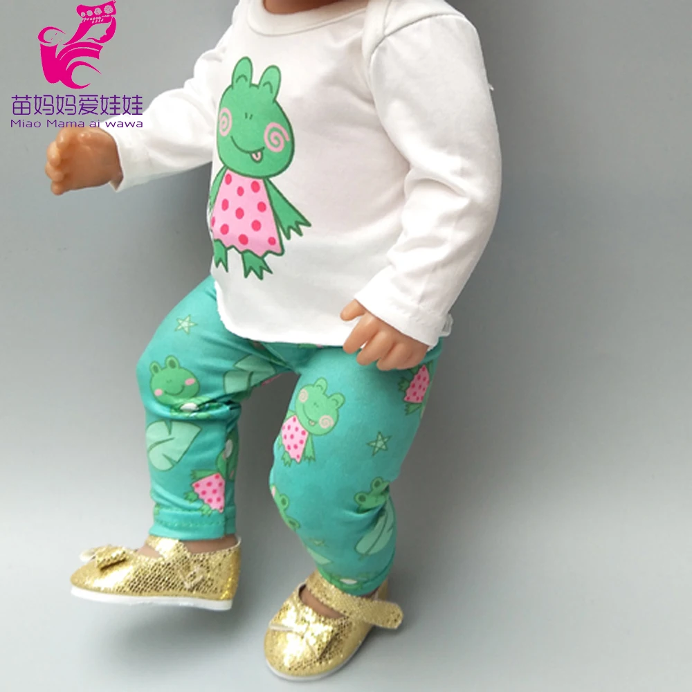 Кукла Одежда для 43 см Reborn Baby Doll мальчиков зеленая лягушка 40 38 комплект детской