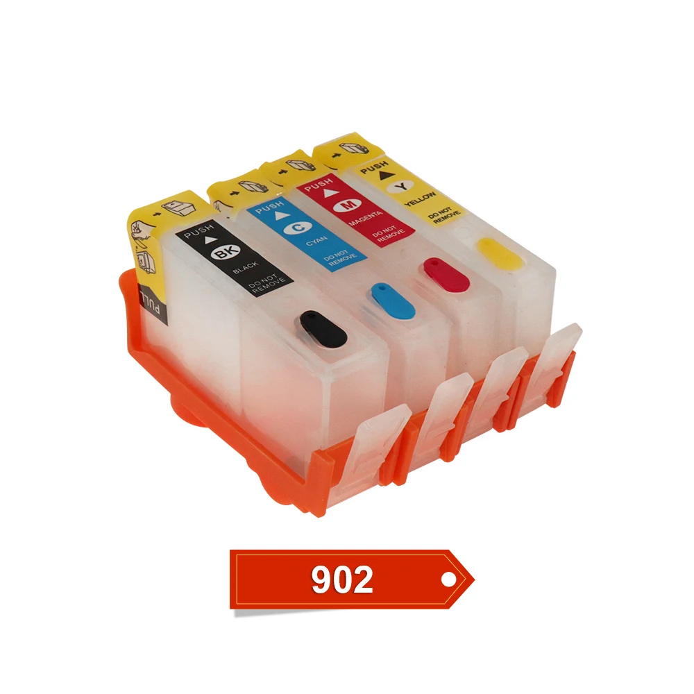 For HP 902 Ink Cartridge refill For 902 Cartridge With ARC Chip For HP OfficeJet 6950 6951 6954 6956 6958 6960 6962 6968 Printer