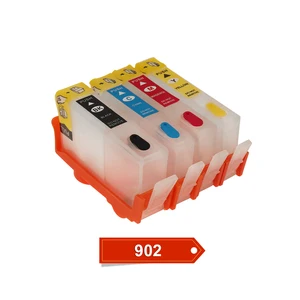 for hp 902 ink cartridge refill for 902 cartridge with arc chip for hp officejet 6950 6951 6954 6956 6958 6960 6962 6968 printer free global shipping