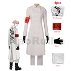 Костюм для косплея из аниме эдварь Токио, тренчкот и пальто для Хэллоуина, белое пальто с принтом манжи