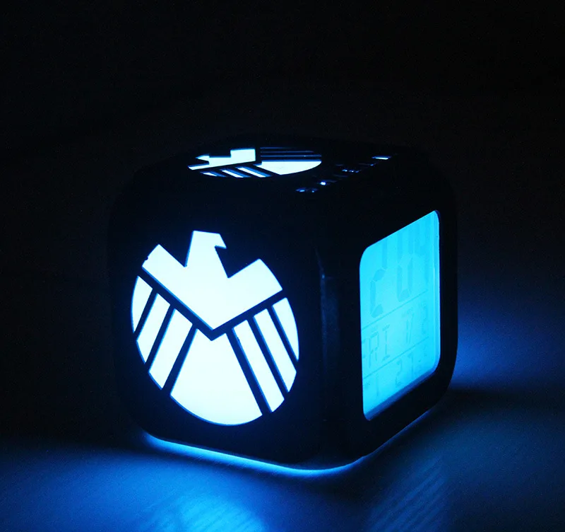 

Creative 3D 3D LED Little Alarm Clock Children's Room Bedroom Led Small Night Lamp Electronic Clock Nightstand