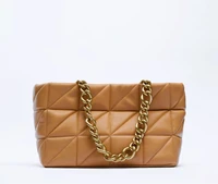 brands quilting chains women shoulder bag designer handbag luxury padded tote square purse new lingge shopper bag clutch 2021