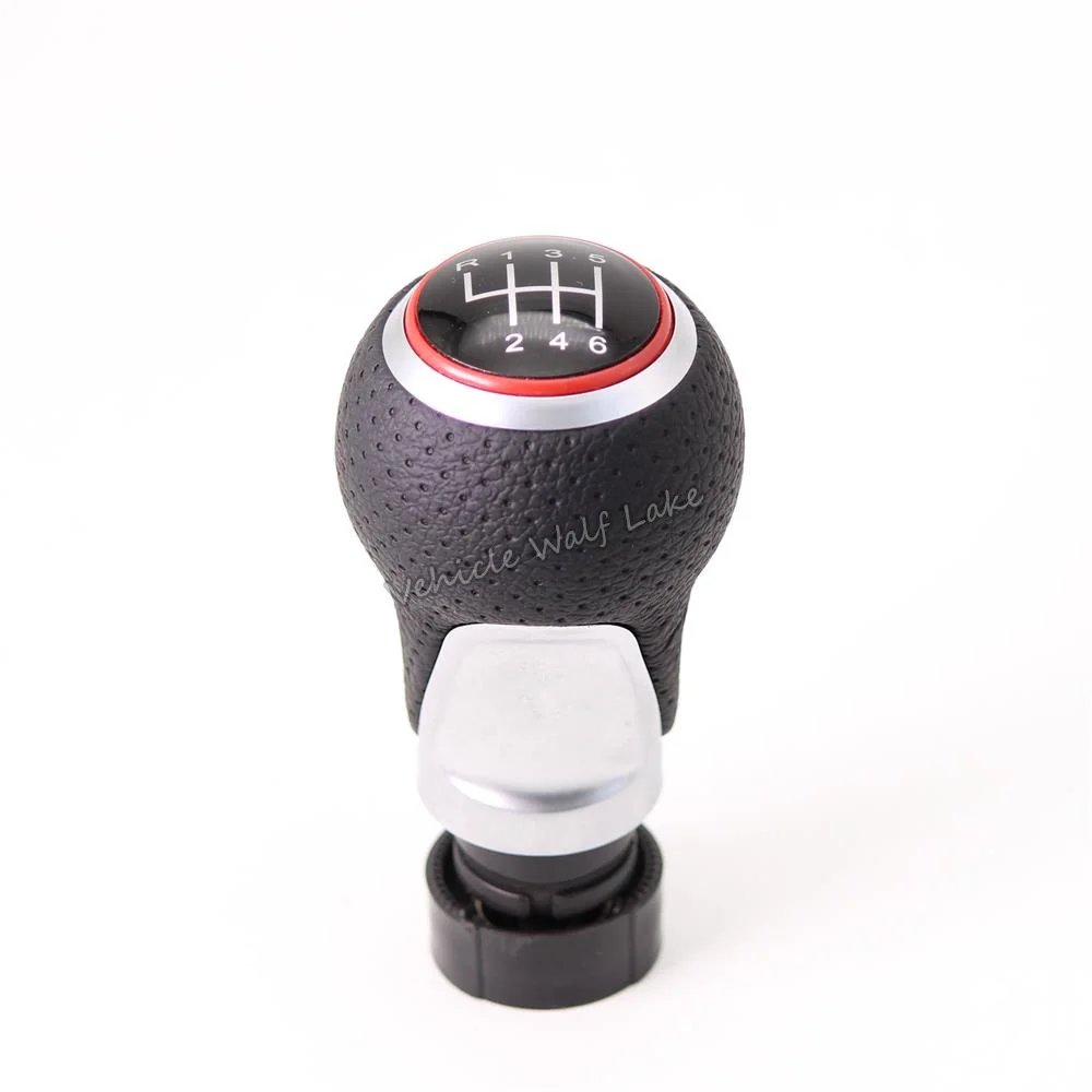 Белый Для VW Golf 5 A5 V MK5 R32 GTI gtd 2004 2005 2006 2007 2008 2009 автомобильный-stying 5 Скорость Автомобильная липучка Шестерни рукоятка рычага переключения передач с ботинок красная линия - Название цвета: Белый