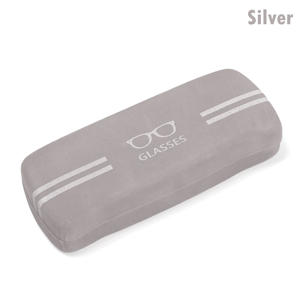 silver 1 шт. красивый портативный Чехол для очков для чтения, жесткий футляр для хранения очков, уличные солнцезащитные очки, защитные очки, аксессуары для очков - Цвет: silver
