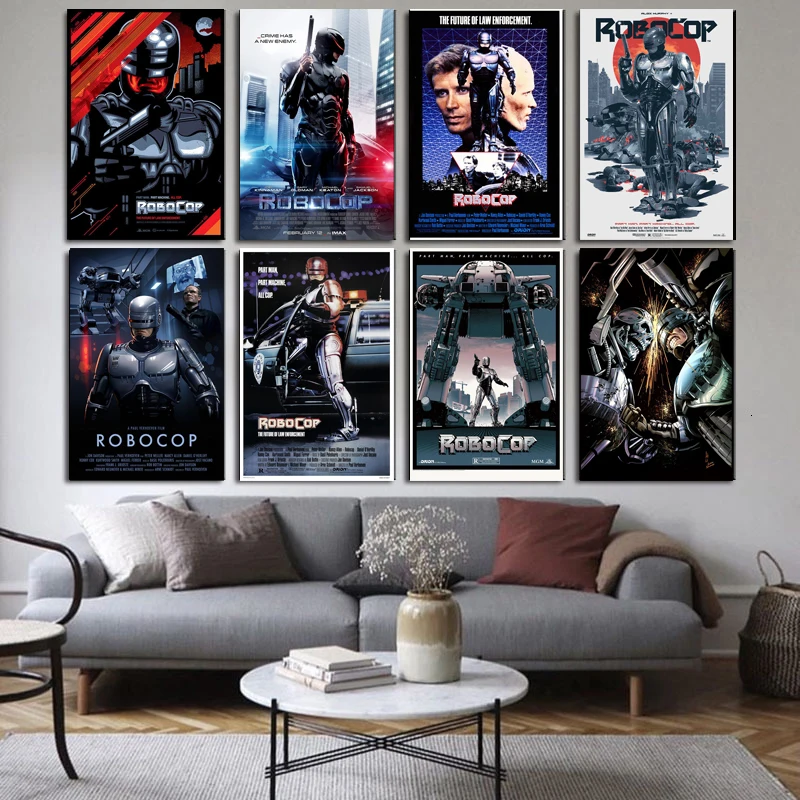Лидер продаж классический кинофильм робот RoboCop Подарочный плакат для детей