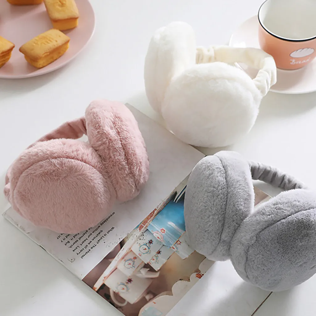 Складные зимние наушники из искусственного меха для женщин 2020 | Аксессуары