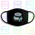 Psycho (милый чудак Единорог Damen Einhorn Psychologe Psychologie Поверьте себе печать, стирающаяся дышащая многоразовая хлопковая маска для губ